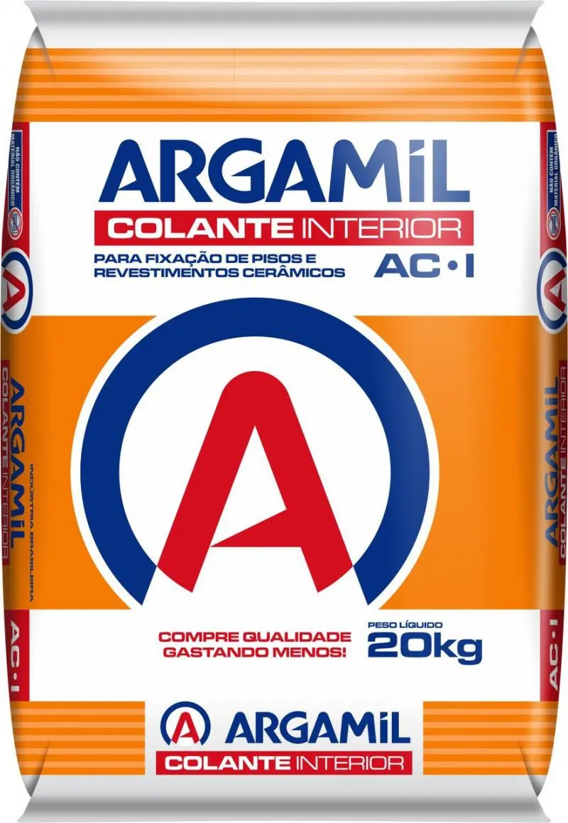 Saco de argamassa colante Argamil AC-I para interiores, 20 kg.