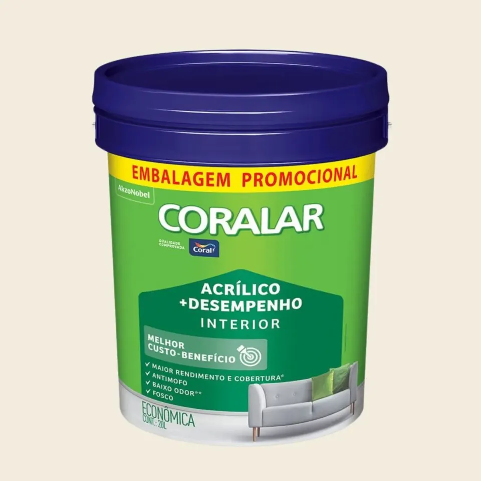 Foto de Tinta acrílica 20l branco coralar